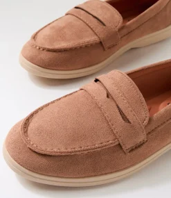 Women I LOVE BILLY Flats-Brightside Dark Taupe Microsuede Flat Shoes