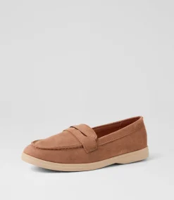 Women I LOVE BILLY Flats-Brightside Dark Taupe Microsuede Flat Shoes