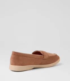 Women I LOVE BILLY Flats-Brightside Dark Taupe Microsuede Flat Shoes