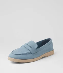 Women I LOVE BILLY Flats-Brightside Denim Microsuede Flat Shoes