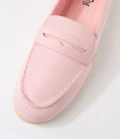 Women I LOVE BILLY Flats-Brightside Rose Microsuede Flat Shoes