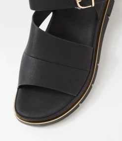Women I LOVE BILLY Flats|Sandals-Brince Black Sandals