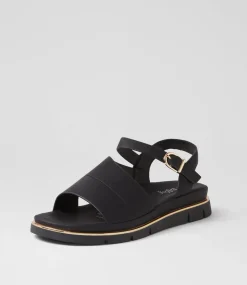 Women I LOVE BILLY Flats|Sandals-Brince Black Sandals