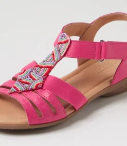Women SUPERSOFT Comfort|Flats-Brownyn Fuchsia Multi Sandals