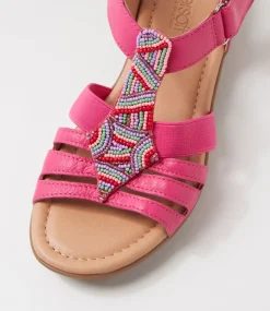 Women SUPERSOFT Comfort|Flats-Brownyn Fuchsia Multi Sandals