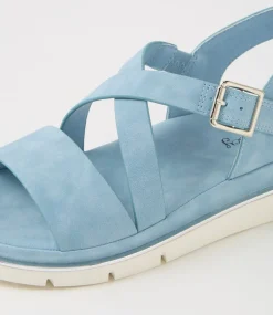 Women I LOVE BILLY Flats|Sandals-Buggin Denim Sandals