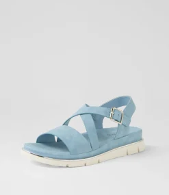 Women I LOVE BILLY Flats|Sandals-Buggin Denim Sandals