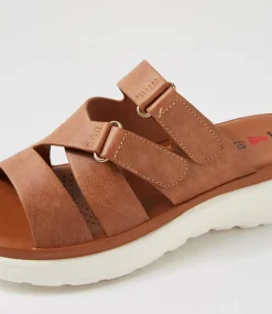 Women I LOVE BILLY Flats|Sandals-Buller Tan Sandals