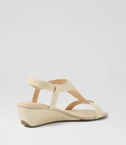 Women I LOVE BILLY Wedges|Heels-Bunro Almond Emboss Sandals