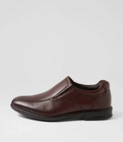 COLORADO Dress Shoes-C Pete Chestnut Leather Loafers