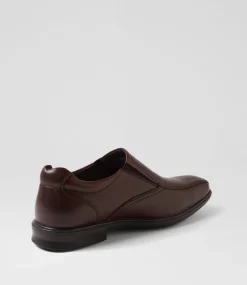 COLORADO Dress Shoes-C Pete Chestnut Leather Loafers