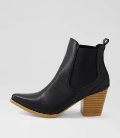 Women I LOVE BILLY Boots-Cahoots Black Ankle Boots