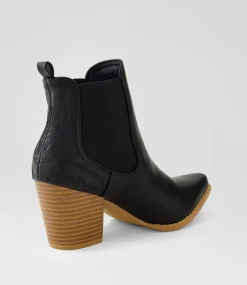 Women I LOVE BILLY Boots-Cahoots Black Ankle Boots