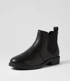 Women SUPERSOFT Boots|Comfort-Caitrin Black Leather Chelsea Boots