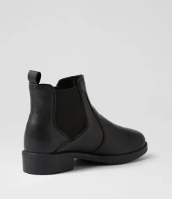 Women SUPERSOFT Boots|Comfort-Caitrin Black Leather Chelsea Boots