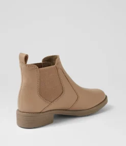 Women SUPERSOFT Boots|Comfort-Caitrin Fawn Leather Chelsea Boots