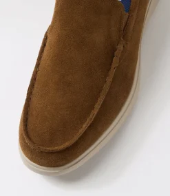 COLORADO Casuals-Capri Mid Brown Suede Flat Shoes
