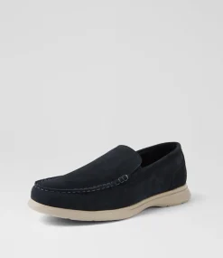 COLORADO Casuals-Capri Navy Suede Flat Shoes