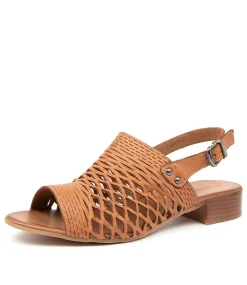 Women DIANA FERRARI Heels|Flats-CAPRIS DF TAN LEATHER
