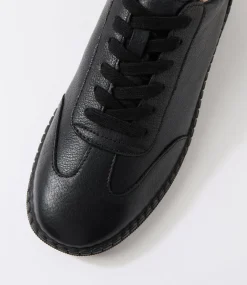 Women SUPERSOFT Comfort|Sneakers-Caras Black Leather Sneakers