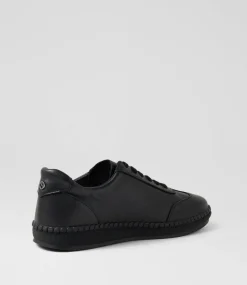 Women SUPERSOFT Comfort|Sneakers-Caras Black Leather Sneakers