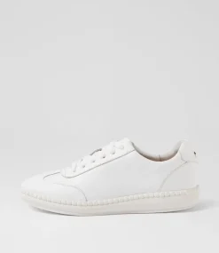 Women SUPERSOFT Sneakers-Caras White Leather Sneakers