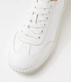 Women SUPERSOFT Sneakers-Caras White Leather Sneakers