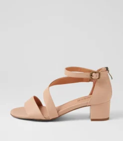 Women SUPERSOFT Comfort|Heels-Caring Dark Nude Leather Sandals