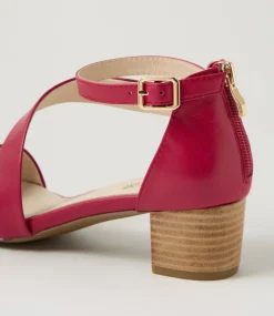 Women SUPERSOFT Comfort|Heels-Caring Ruby Leather Sandals