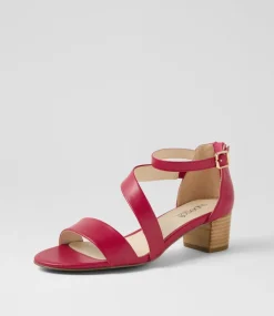 Women SUPERSOFT Comfort|Heels-Caring Ruby Leather Sandals