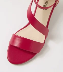 Women SUPERSOFT Comfort|Heels-Caring Ruby Leather Sandals