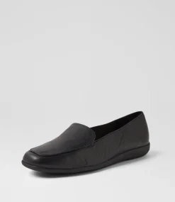 Women SUPERSOFT Comfort|Loafers-Carlisse Black Leather Loafers