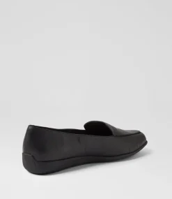 Women SUPERSOFT Comfort|Loafers-Carlisse Black Leather Loafers