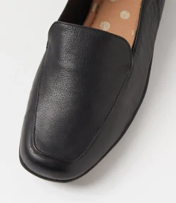 Women SUPERSOFT Comfort|Loafers-Carlisse Black Leather Loafers