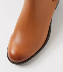 Women SUPERSOFT Boots|Comfort-Carlosie New Tan Leather Chelsea Boots