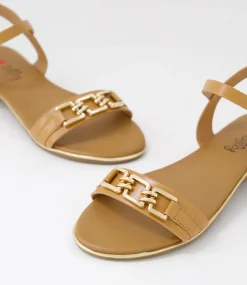 Women I LOVE BILLY Wedges|Flats-Carro Caramel Sandals