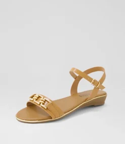 Women I LOVE BILLY Wedges|Flats-Carro Caramel Sandals