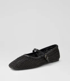 Women I LOVE BILLY Flats-Cartin Black Flat Shoes