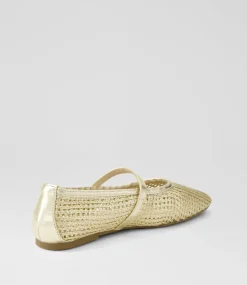 Women I LOVE BILLY Flats-Cartin Pale Gold Flat Shoes