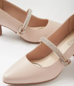 Women SUPERSOFT Dress|Comfort-Casablanca Light Nude Leather Heels