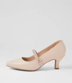 Women SUPERSOFT Dress|Comfort-Casablanca Light Nude Leather Heels