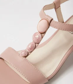 Women SUPERSOFT Comfort|Heels-Cathrine Blush Leather Sandals