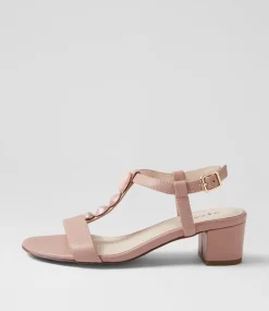 Women SUPERSOFT Comfort|Heels-Cathrine Blush Leather Sandals