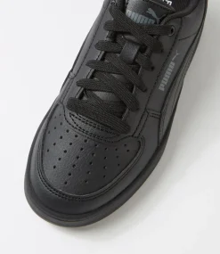 PUMA Sport School Shoes|Junior School Shoes-Caven 2 Jnr Black Dark Gray Sneakers