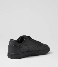 PUMA Sport School Shoes|Junior School Shoes-Caven 2 Jnr Black Dark Gray Sneakers