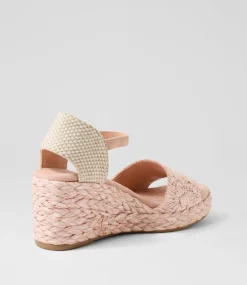 Women I LOVE BILLY Heels|Sandals-Cerso Blush Daisy Fabric Sandals