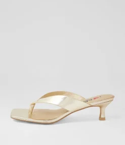 Women I LOVE BILLY Heels|Sandals-Cerson Gold Metallic Sandals