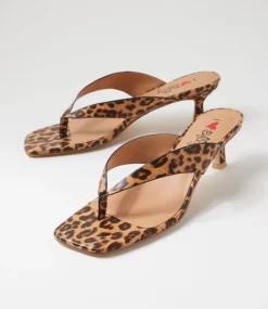 Women I LOVE BILLY Heels|Sandals-Cerson Leopard Sandals