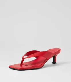 Women I LOVE BILLY Heels-Cerson Red Sandals