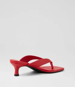 Women I LOVE BILLY Heels-Cerson Red Sandals